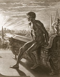 Estatua de Memnón, 1731 de Bernard Picart